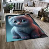 Animacinis mielas dėmėtas katinas, Garfieldas, Persų katė, Ragdoll kilimėlis namų svetainei, miegamajam, sofai, prie durų dekoracija, vaikams neslystantis 40x60cm 16x24 inch