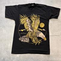 Vintage T Shirt Mens XS Black Single Stitch Graphic Print 90s USA Tourist XL