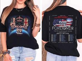 Styx and Foreigner Summer 2026 Tour T-shirt size S-5XL XXL