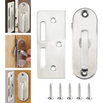 Stainless Steel Door Latch Anti-rust,sliding Door Bolt-on Security Latch Close,garage Door Latch-85*31mm sidabras