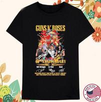 Gun N' Roses 40th Anniversary T-shirt size S-5XL M