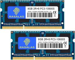 16GB 10600S PC3-10600 DDR3-1333MHz 8GB x 2 Laptop Memory 16GB DDR3 CL9 204Pin SO-DIMM RAM Memory