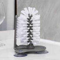 Detachable Sucker Cup Brush 2 In 1 Water Bottles Cleaner Glass Cup Cleaning Brush  Wine Glass pilka