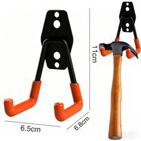 Heavy Duty Metal Bike Wall Mount Hook Garage Organizer Bicycle Hanger Stand Parking Holder Anti Slip Storage Tool Organizer none