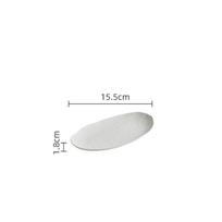 Solid Color Hammer Patterned Ceramic Plate, Oval Fish Plate, Irregular Tableware, Creative Home Dining Plate, Kitchen Utensils