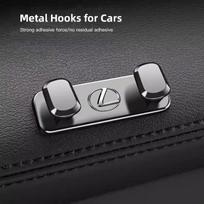 Car Logo Double Hooks Storage Hanging Holder Accessories For  Lexus F SPORT GX460 Ct200h IS250 ES 220D IS200 Fsport GS GX IS LS