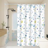 1pc Cute Water Molecular Kids Shower Curtain  Funny Cartoon   Waterproof PEVA Bathroom Decor (as the picture,80*180cm)