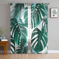 Jungle Cartoon Animal Lion Zebra Sheer Curta For Living Room Child Bedroom Tulle Curta Kitchen Window Treatments Panel W50XH250cm x 2&Rod Pocket