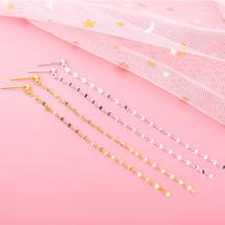 Korea S925 Sterling Silver Fairy Ear Studs for Women - Retro Long Style S925 Sterling Silver auksas