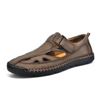 Men's 2026 Sandals: Stitching, Wear-Resistant, Breathable Beach & Outdoor Shoes, Large Size, Casual Style. Size 41