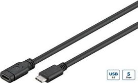 Kabel Usb-C 3.2 Gen 1 0.5M Usb C Czarny Srebrny