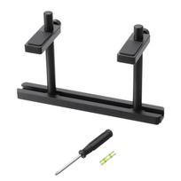 uxcell GPU Support Bracket Fan Mount Graphics Card Stand Dual Brace for Desktop Video Cards with Driver Level Aluminum 10-80 mm Adjustable Black