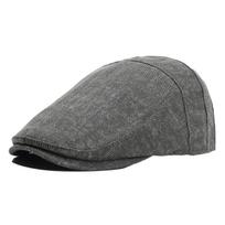 Unisex Retro British Striped Beret - Trendy, Versatile, and Elegant Summer Sun Protection Flat Cap One Size