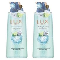 Lux Sea Salt Foaming Refreshing Shower Gel 2x700g Family Pack