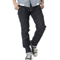 KOJIMA GENES Double Knee Cargo Slim Stretch Pants Jeans INDIGO 30 Men's