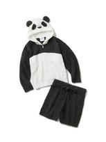 [Gelato Pique] Panda Kids Hoodie & Shorts PKNT222414 BLK S