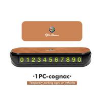 2026 Hot Alfa Romeo Car Temporary Parking Telephone Sign Number Card Plate Decoration Accessories For Alfa Romeo Giulietta 940 2