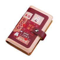 Portable Saving Money Binder PU Leather Account Book Cash Budget Binder  New Year's Gift Style B