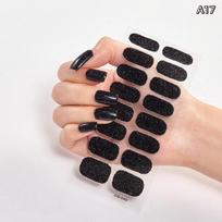 16Pcs/Sheet Solid Color Ultra-Thin Waterproof Nail Stickers Long-Lasting Firm Nail Art Extension Stickers