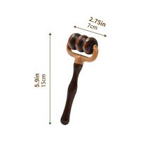 Wooden Handheld Massage Roller Muscle Relief for Neck Shoulders Head Blood Circulation Home & Office Massage Tool