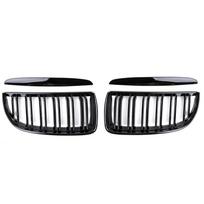 For BMW E90 E91 M Grill Car Front Grille Kidney Double Slat Gloss Black 3 Series 323I 328I 335I 330I 325I 2005-2008 ABS Grilles