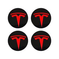 4Pcs Car Wheel Hub Cover Rim Center Cap Decoration Accessories For Tesla Model 3 Highland 2023 Model S Model X Model Y SpaceX