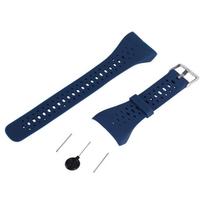 A95D-Watch Band For Polar M400/Polar M430 Replacement Soft Silicone Band For M400/Polar M430 Sports Smart Watch mėlyna