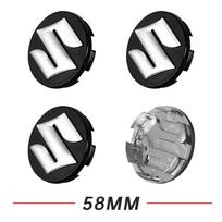Car Wheel Hub Covers Rim Center Caps 4Pcs 54MM 58MM Decorative Accessories For Suzuki Grand Vitara Baleno SX4 Swift Jimny IGNIS