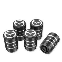 4pcs Car Wheel Tire Valve Stem Caps Airtight Cover Stickers for Mazda 3 bk bl bj bn 323 Axela Atenza CX-3 CX-4 CX5 Accessories