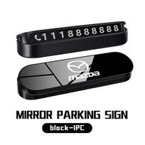 For Mazda Car Parking Card Telephone Number Card Hidden Parking Plate 3 6 CX5 2 CX3 CX9 MX5 RX8 Axela Demio Atenza MS