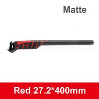 ULLICYC Seatpost Carbon MTB Bicycle Seat Offset 20mm Bike Seat Post 27.2/30.8/31.6 Seat For Bicycle Length 350/400mm red 27.2x400mm