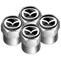 Car Tire Wheel Valve Caps Cover + Suede Car Key Chain Ring Keychain For Mazda CX3 CX-5 CX5 CX7 CX9 MX5 Axela ATENZA Accessories