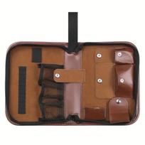 Leather Golf Tool Bag - Multi-functional, Large Capacity, Convenient Carry with Logo Print ruda