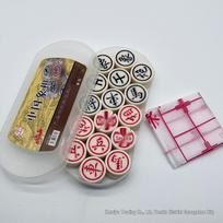 High-Grade Melamine Mahjong & Chess Set: Portable, Boxed for Students & Adults, Ideal Gift Solid Chess Set with Paper Board