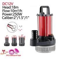 brushless DC12/24V 250/480W Flow:10m³/h Head:18m Submerged Pump  Diameter: 1/1.5/2“ Water Pump Irrigation/Ecolog/Water Planting Red
