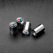 New Metal alloy Car Wheel Tire Valve Caps Cover Ribbon Keychain For Alfa Romeo Sportiva 159 147 166 Auto Styling Accessories For Alfa Romeo