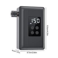 Fast Inflate Portable Pocket Bike Pump with Digital Gauge Mini Bike Tire Pump Type-C Rechargeable Battery Bicycle Pump Tiny Pump 1Pc