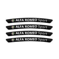 4Pcs Aluminium Alloy Car Wheel Hub Stickers For Alfa Romeo 156 159 147 4C 8C 166 Giulia Giulietta Mito Stelvio Spider GT Tonale