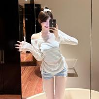 Women's split swimsuit sexy pure desire bikini seaside vacation three-piece set high-end feeling hot spring sweet swimsuit s【 35-42.5kg 】