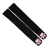 Velvet Cat Paw Stockings Cute Long Socks Harajuku 3D Kitten Claw Socks  Cosplay juoda