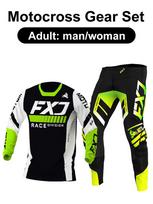 motocross gear set Enduro cross Jersey Pant Kits Racer Gear Set Off-road Mens Kits Women's mountain Downhill Motorcycle MX XL-36
