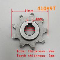 9/13 Teeth Electric Vehicle Type 410 Bike Chain Wheel Pinion Gear Motor Sprocket Carbon Steel Gear For  Bicycle Parts A1