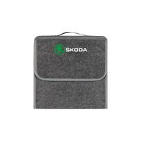 Car Trunk Organizer Box Soft Felt Storage Bag Folding Stowing Tidying Accessories For Skoda Rapid Kodiaq Fabia Kamiq Octavia S