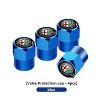 2026 Hot Alfa Romeo 4Pcs Car Tire Valve Value Protection Caps Badge Accessories For Alfa Romeo 159 Giulietta 156 147 Giulia Mito