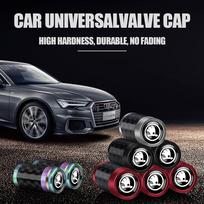 4Pcs Car Wheel Tire Valve Stems Cap Accessories For Skoda Kodiaq Octavia Fabia Karoq Enyaq Kamiq Superb Scala Rapid Vision Yeti (as the picture,Silver&4pcs)