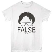 The Office - False - Front Print  Short Sleeve Children's T-shirt - White 130
