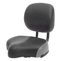 Bike Seat with Backrest Height Adjustable Latex Padded Cushion Tricycle Mountain Road Bicycle Back Support Saddle Replacement Bike Accessories