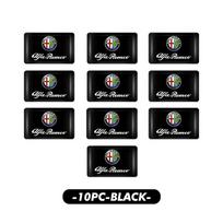 Car Epoxy Badge Interior Stickers Central Control Box Emblem Decoration Accessori For Alfa Romeo 159 Giulietta Giulia 147 Mito