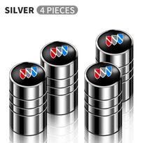 4PCS Car Tire Hub Valve Cover Metal Aluminum Metal Dust Cover Accessories For Buick Regal Enclave Lacrosse Encore GX Envision