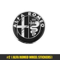 4Pcs Car Wheel Stickers 56mm Auto Center Hub Cap Decal For Alfa Romeo 156 159 147 4C 8C 166 Giulia Giulietta Mito Stelvio Spider